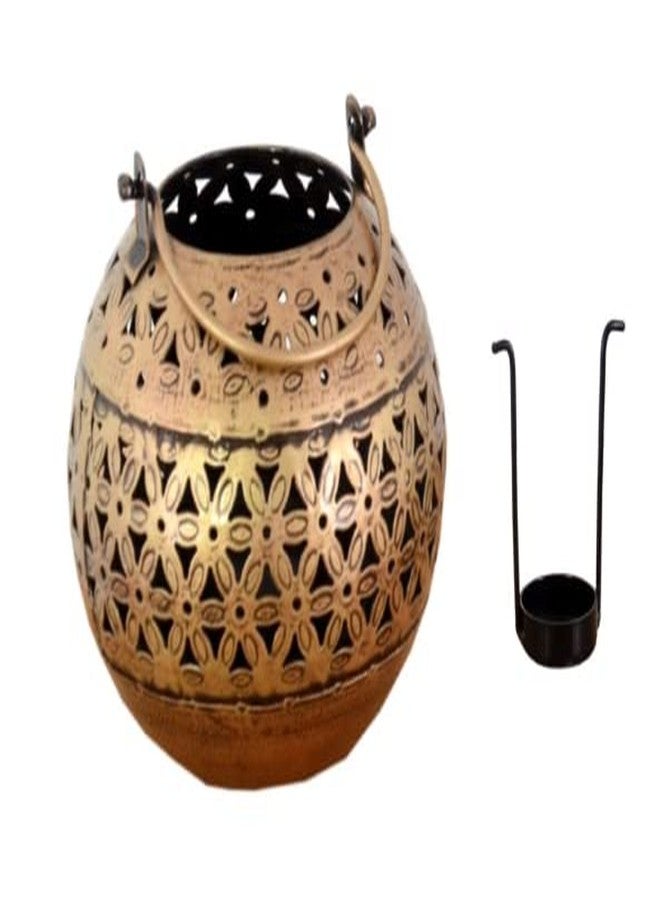 RusticDior T-Light Antique Gold Finish Candle Holder for Diwali Birthday Decoration Tealight Candle Stand for Home Room Bedroom and mandir Décor - Image 1